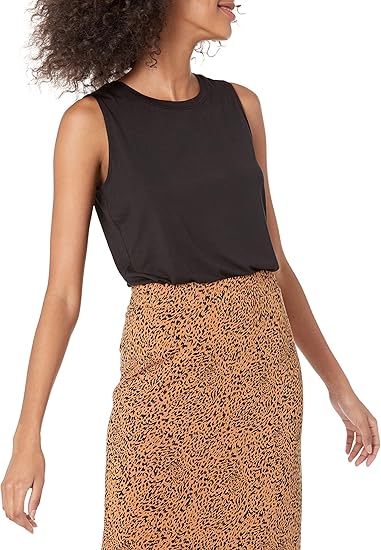 Essentials Women's Relaxed-Fit Sleeveless Muscle Tank Top